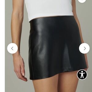 Joe’s Jeans Black vegan Leather Mini Skirt